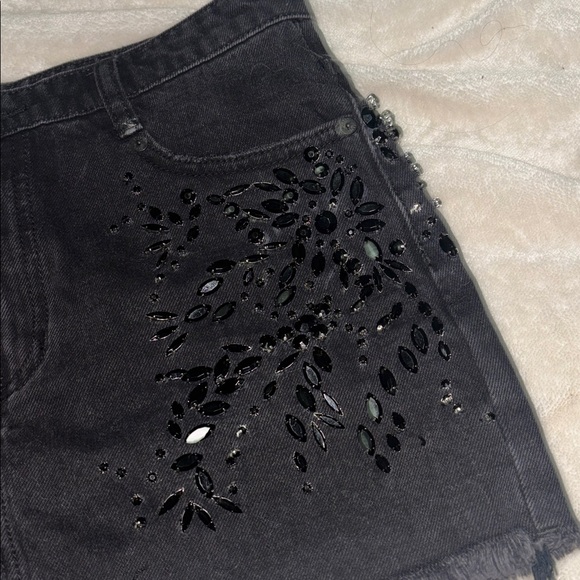 Free people jeweled denim skirt - Picture 5 of 5
